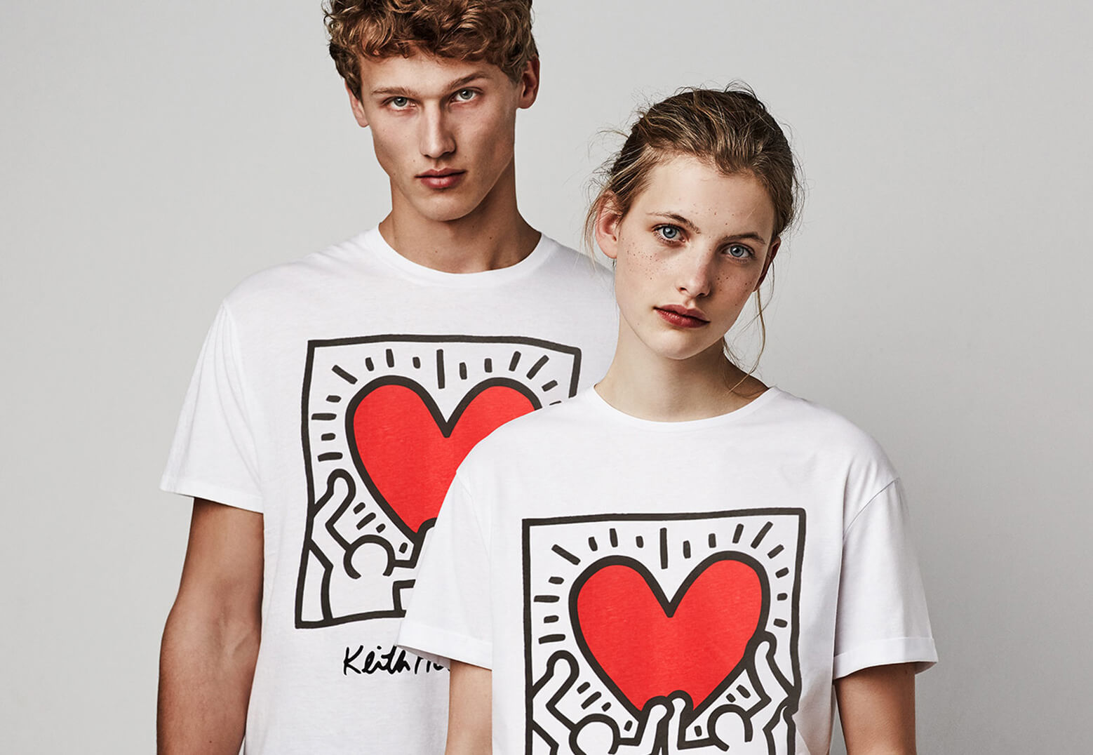 Keith Haring promo campaign shooting and window decoration.